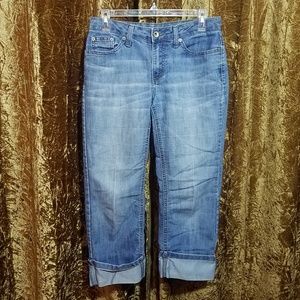 Ladies Merona Cropped Jeans Capri Pants Size 4